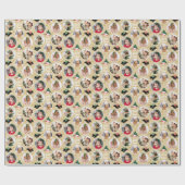 Lassen Sie es Schottie Dog Fun Custom Foto Gold Geschenkpapier (Flach)