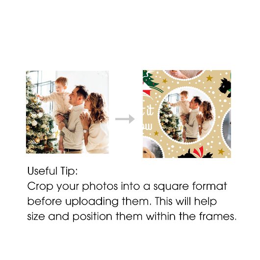 Lassen Sie es Schottie Dog Fun Custom Foto Gold Mittlere Geschenktüte