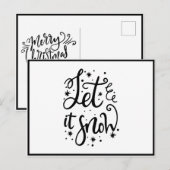 Lassen Sie es Skript mit frohen Weihnachten Modern (Vorne/Hinten)