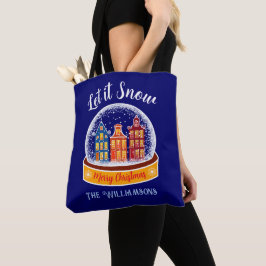 Lassen Sie es Snow Snowglobe Amsterdam Weihnachtsd Tasche