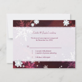 Lassen Sie es stylische Winter Bling Wedding RSVP 