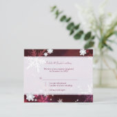 Lassen Sie es stylische Winter Bling Wedding RSVP Karte (Stehend Vorderseite)