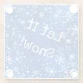 Lassen Sie es Untersetzer aus eigenem Glas schwitz (Rückseite)