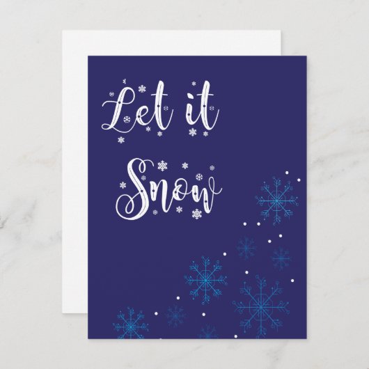 Lassen Sie es Weihnachten Weihnachten Karte (Vorne/Hinten)