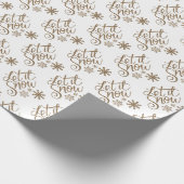 Lassen Sie es Weihnachts-Wrapping Papier Geschenkpapier (Ecke)