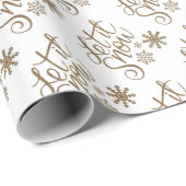 Lassen Sie es Weihnachts-Wrapping Papier Geschenkpapier (Rolleneckpunkt)