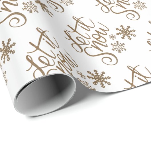 Lassen Sie es Weihnachts-Wrapping Papier Geschenkpapier (Rolleneckpunkt)