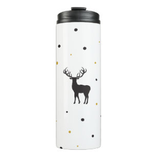 Lassen Sie es Weihnachtskunst Cartoon Reindeage Im Thermosbecher