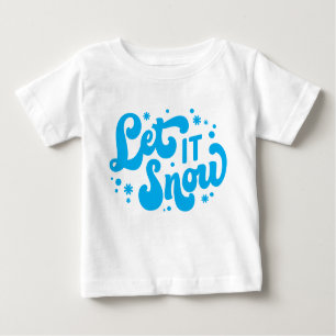 Lassen Sie es Winter-Design erstrahlen Baby T-shirt