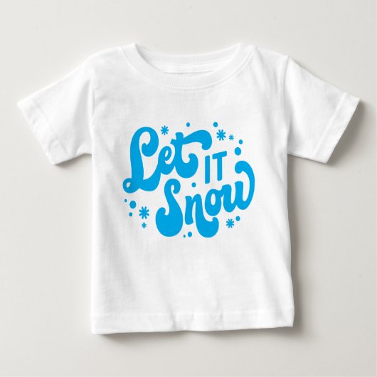 Lassen Sie es Winter-Design erstrahlen Baby T-shirt (Vorderseite)
