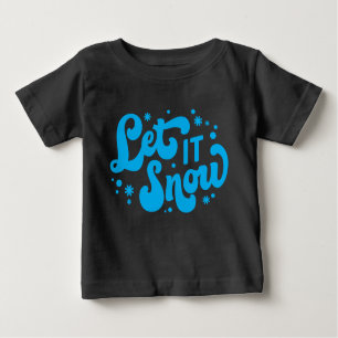 Lassen Sie es Winter-Design erstrahlen Baby T-shirt