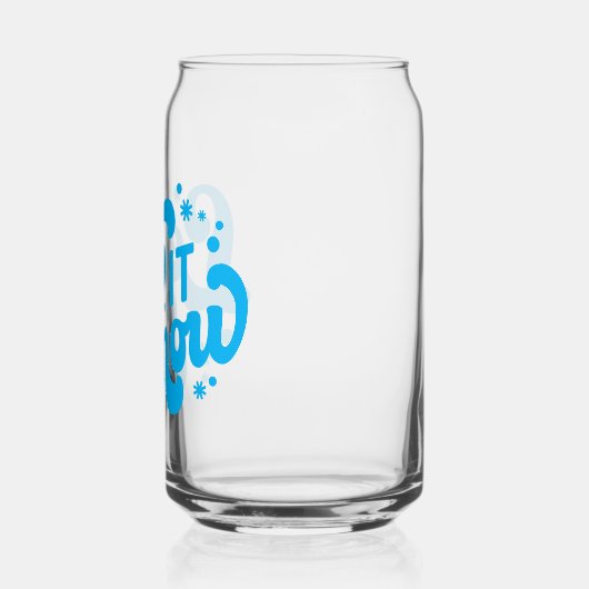 Lassen Sie es Winter-Design erstrahlen Dosenglas (Links)