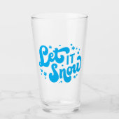 Lassen Sie es Winter-Design erstrahlen Glas (Vorderseite)