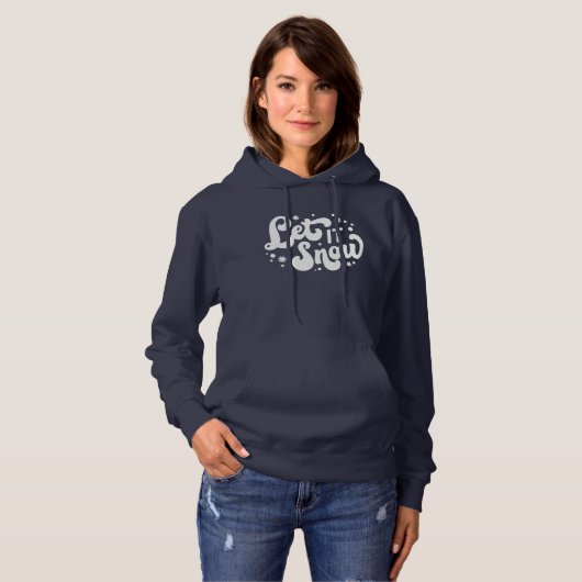 Lassen Sie es Winter-Design erstrahlen Hoodie (Vorne ganz)