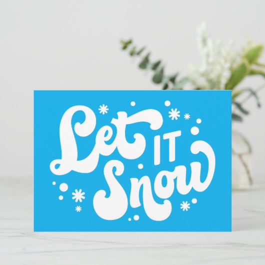 Lassen Sie es Winter-Design erstrahlen Karte (Stehend Vorderseite)
