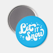Lassen Sie es Winter-Design erstrahlen Magnet (Vorderseite/Rückseite)