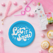 Lassen Sie es Winter-Design erstrahlen Pappteller (Party)