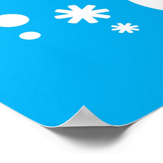 Lassen Sie es Winter-Design erstrahlen Poster (Ecke)