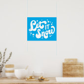 Lassen Sie es Winter-Design erstrahlen Poster (Küche)