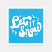 Lassen Sie es Winter-Design erstrahlen Serviette (Vorderseite)