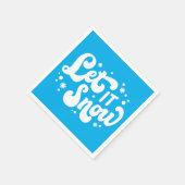 Lassen Sie es Winter-Design erstrahlen Serviette (Ecke)