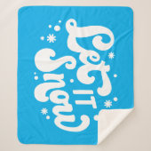 Lassen Sie es Winter-Design erstrahlen Sherpadecke (Vorderseite)