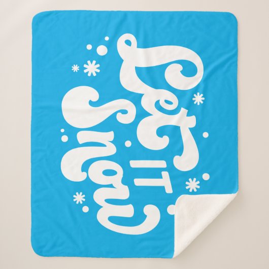 Lassen Sie es Winter-Design erstrahlen Sherpadecke (Vorderseite)