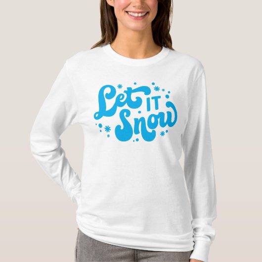 Lassen Sie es Winter-Design erstrahlen T-Shirt (Vorderseite)