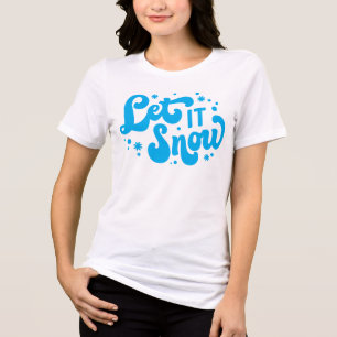 Lassen Sie es Winter-Design erstrahlen Tri-Blend Shirt