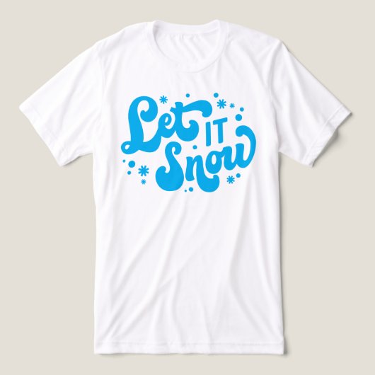 Lassen Sie es Winter-Design erstrahlen Tri-Blend Shirt (Design Vorderseite)