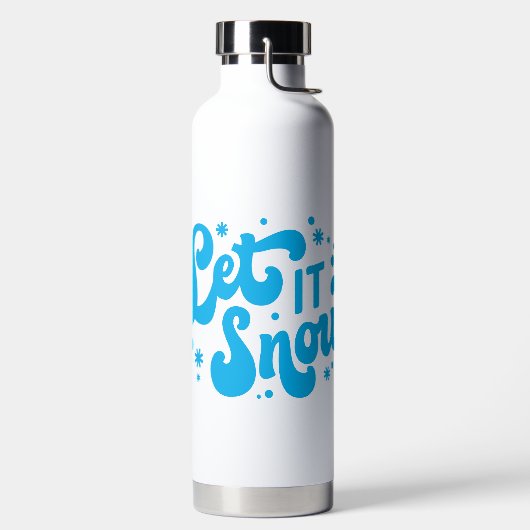 Lassen Sie es Winter-Design erstrahlen Trinkflasche (links)