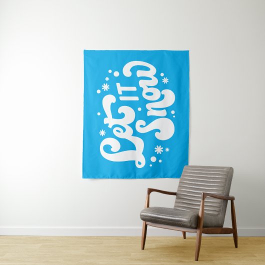 Lassen Sie es Winter-Design erstrahlen Wandteppich (Beispiel)