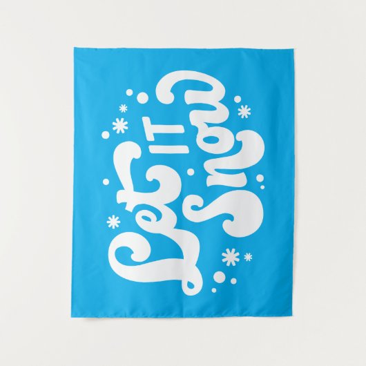 Lassen Sie es Winter-Design erstrahlen Wandteppich (Vorderseite)