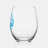 Lassen Sie es Winter-Design erstrahlen Weinglas Ohne Stiel (Links)