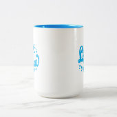 Lassen Sie es Winter-Design erstrahlen Zweifarbige Tasse (Mittel)