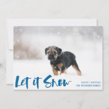 Lassen Sie es Winter Foto brennen Blau