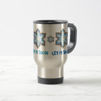 Lassen Sie es Winter Urlaub Blue Snowflake Hanukka