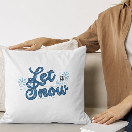 Lassen Sie es Winterkissen schneien Kissen