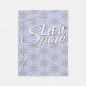 Lassen Sie es Winterschneeflocken schnee Fleecedecke (Vorderseite)