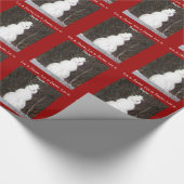 Lassen Sie es Winterwackelpapier schneien Geschenkpapier (Ecke)