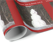 Lassen Sie es Winterwackelpapier schneien Geschenkpapier (Rolleneckpunkt)