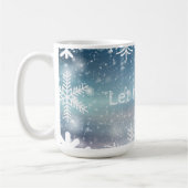 Lassen Sie es Winterwetter-Schneecup-Tasse schwitz Kaffeetasse (Links)
