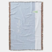 Lassen Sie es winzige Winter Baum Eis Blue Polka D Decke (Vorderseite Vertikal)