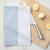 Lassen Sie es winzige Winter Baum Eis Blue Polka D Geschirrtuch (Viertel Falte)