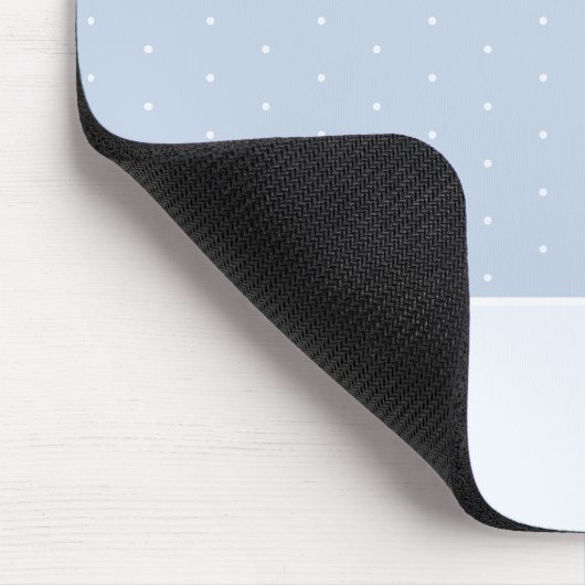 Lassen Sie es winzige Winter Baum Eis Blue Polka D Mousepad (Ecke)