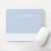 Lassen Sie es winzige Winter Baum Eis Blue Polka D Mousepad (Mit Mouse)