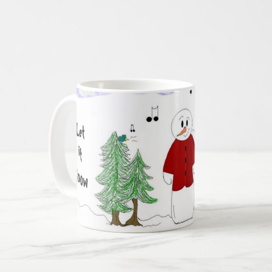 Lassen Sie es zu schneien Kaffeetasse (Vorderseite Links)