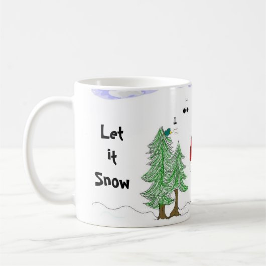 Lassen Sie es zu schneien Kaffeetasse (Links)