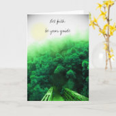 "Lassen Sie Glauben Ihr Führer-sein" Karte - (Gelbe Blume)