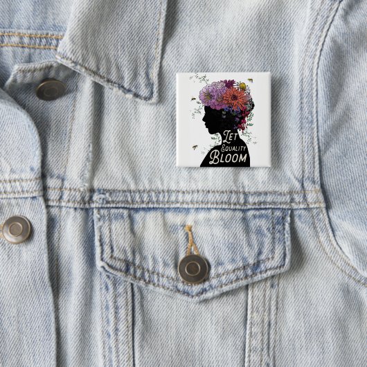 Lassen Sie Gleichheits-Blüte - Knopf Button (Beispiel)